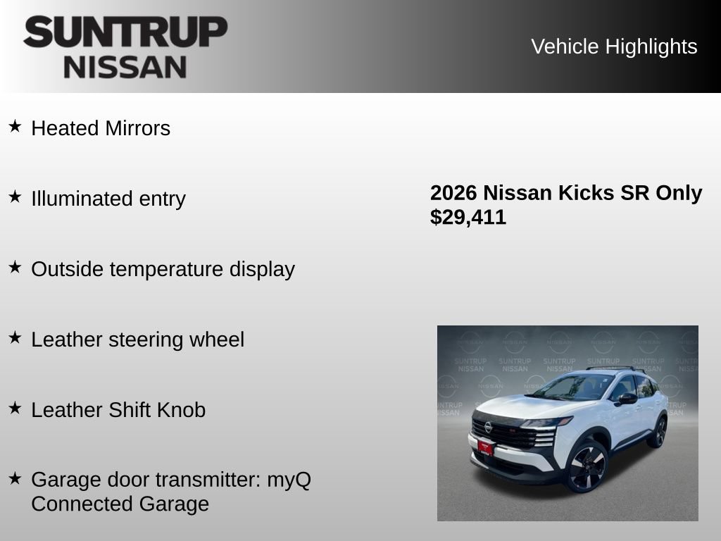 Used 2026 Nissan Kicks SR w/ Cold Weather Package AWD/4WD image 40