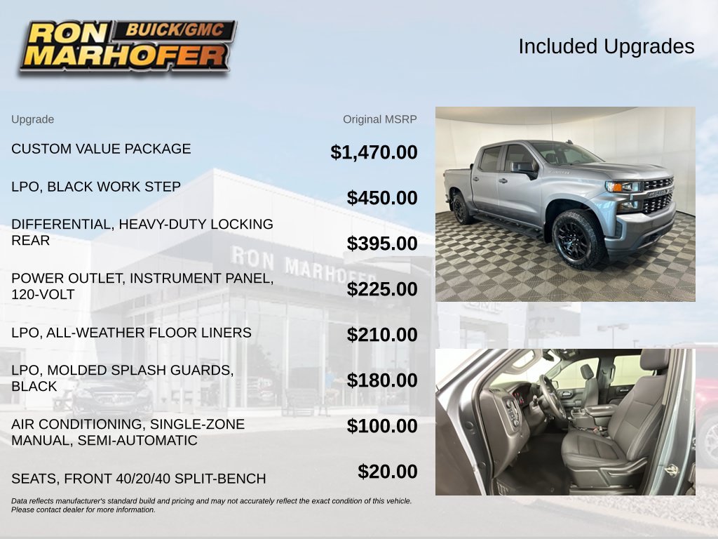 Used 2020 Chevrolet Silverado 1500 Custom w/ Custom Value Package AWD/4WD image 6