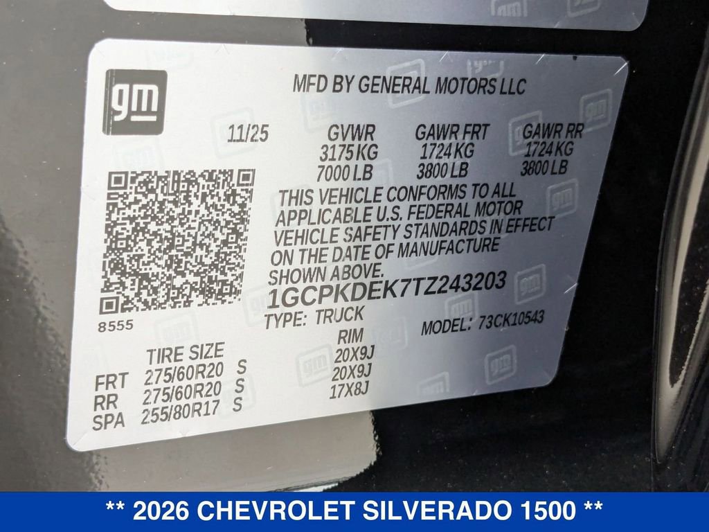 New 2026 Chevrolet Silverado 1500 LT w/ All Star Edition Plus image 52