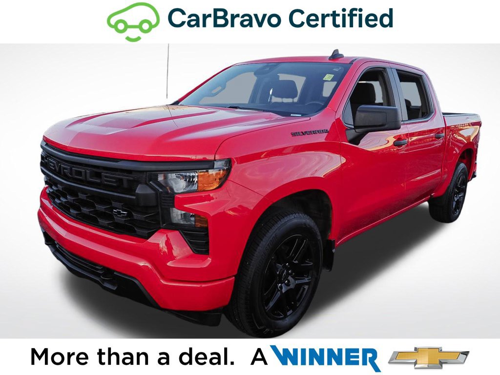 Certified 2024 Chevrolet Silverado 1500 Custom w/ LPO, Dark Essentials Package