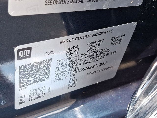 Used 2021 Chevrolet Silverado 1500 LTZ w/ LTZ Premium Package AWD/4WD image 40
