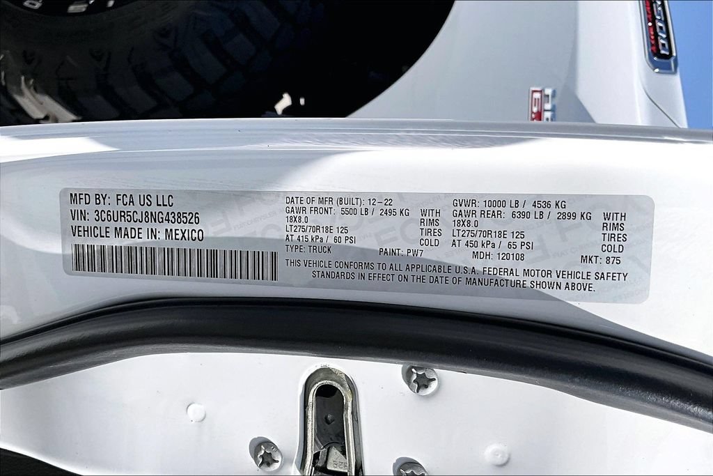 Certified 2022 RAM 2500 Tradesman w/ Chrome Appearance Group AWD/4WD image 35