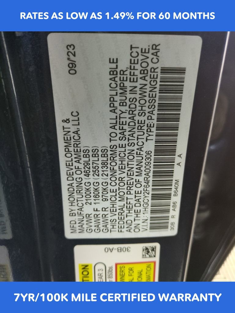 Certified 2024 Honda Accord EX-L image 29