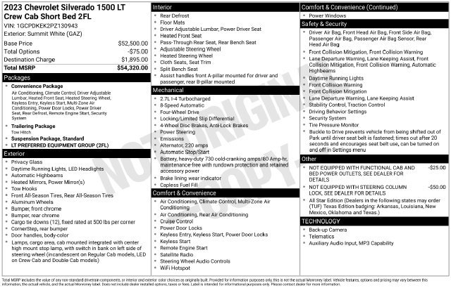 Used 2023 Chevrolet Silverado 1500 LT AWD/4WD image 15