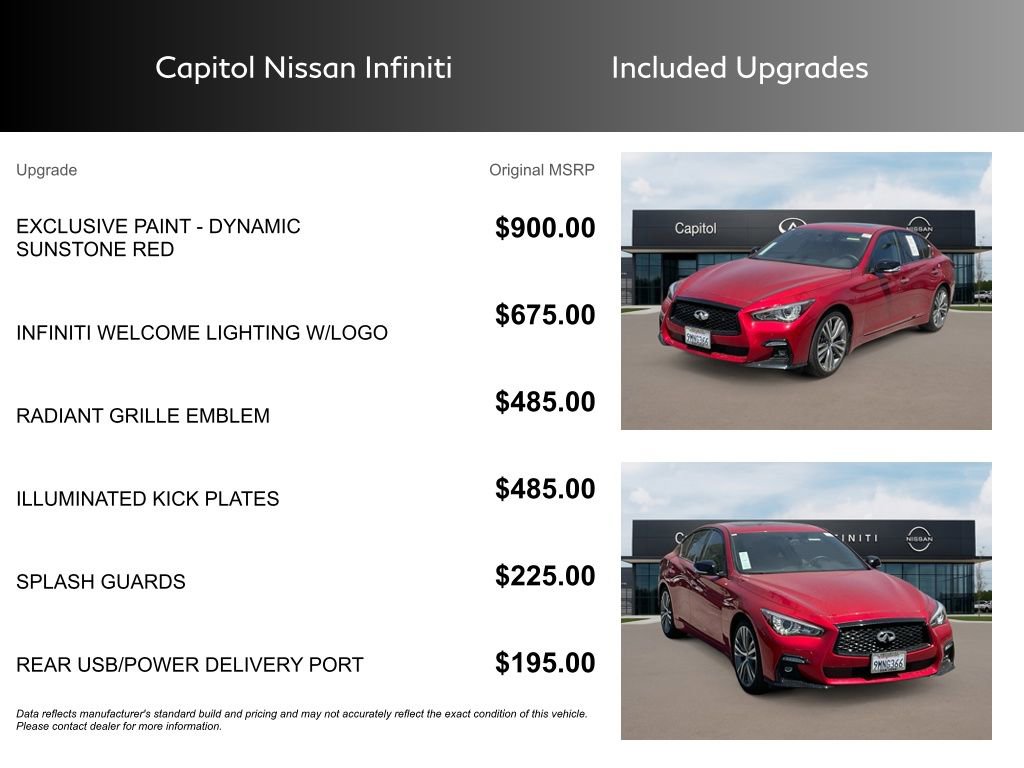 Used 2024 INFINITI Q50 Sensory image 9