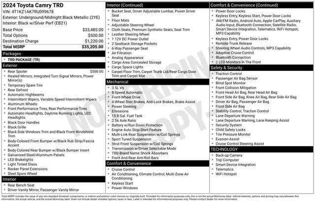 Used 2024 Toyota Camry TRD FWD image 11