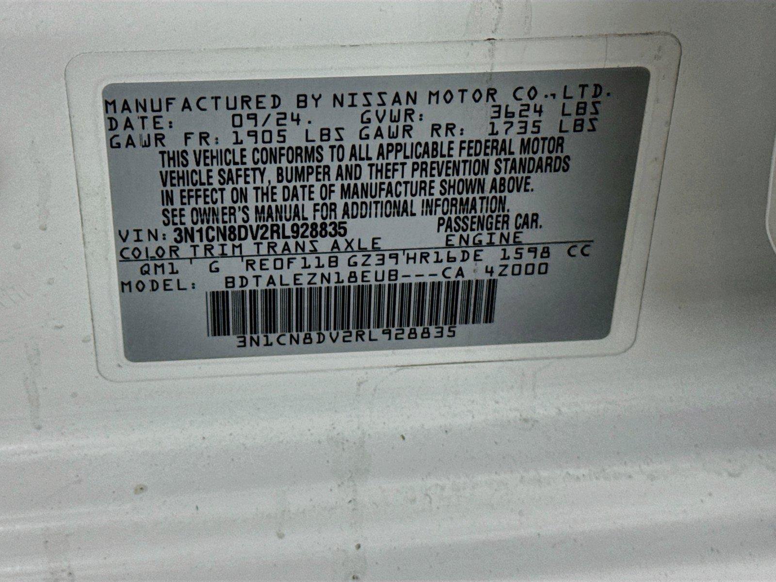Used 2024 Nissan Versa S w/ Trunk Package FWD image 21