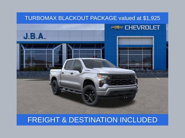 New 2026 Chevrolet Silverado 1500 Custom w/ Turbomax Blackout Package