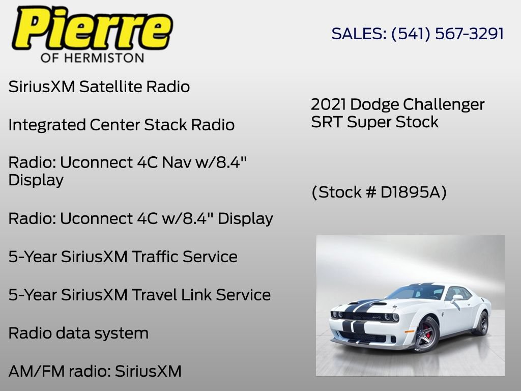 Used 2021 Dodge Challenger SRT Super Stock RWD image 36
