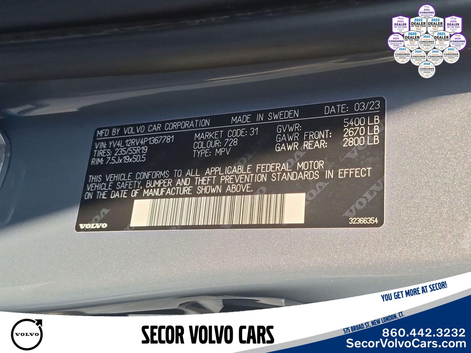 Used 2023 Volvo XC60 B5 Core w/ Climate Package AWD/4WD image 26