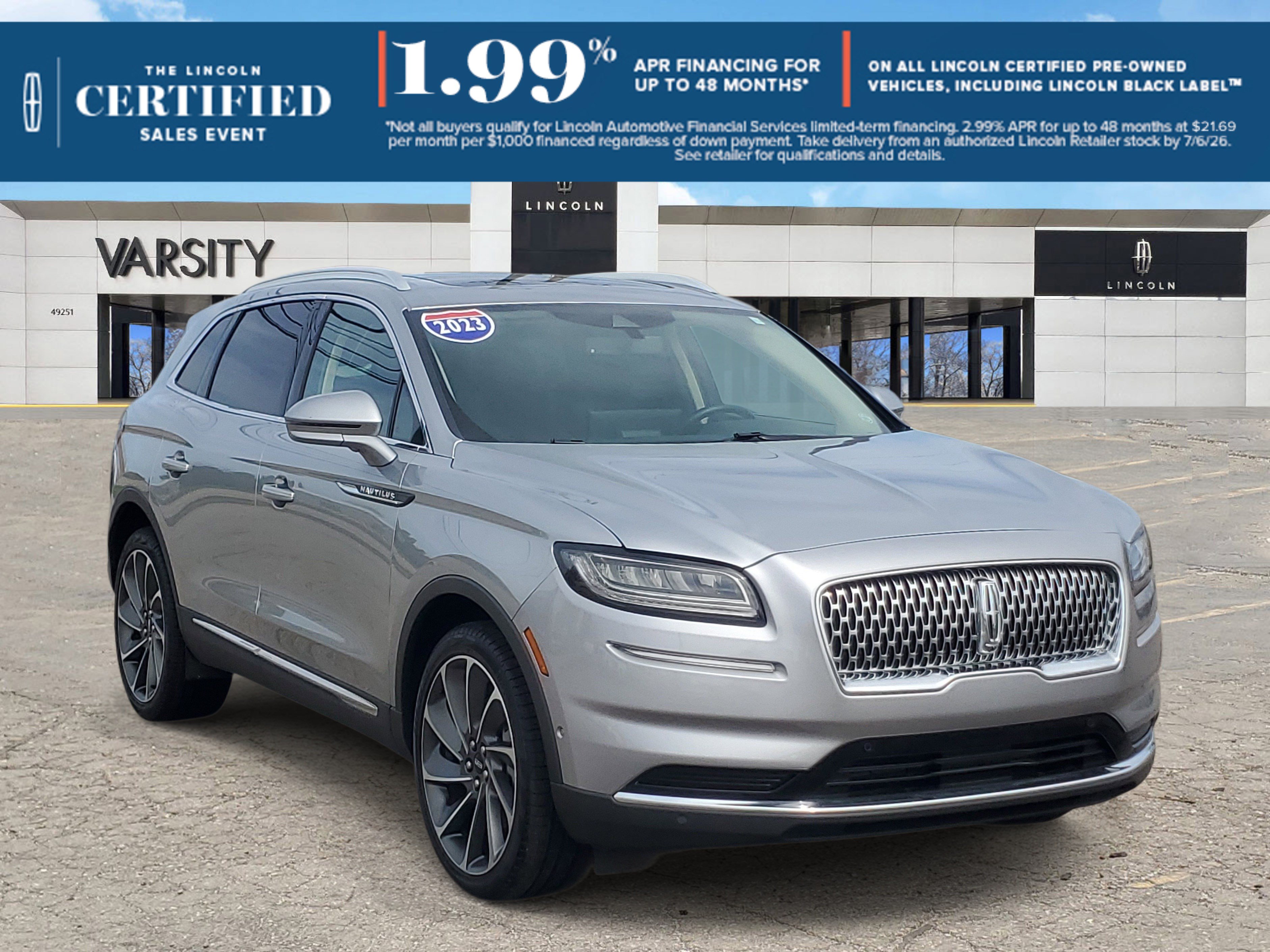 Certified 2023 Lincoln Nautilus Reserve w/ Equipment Group 201A