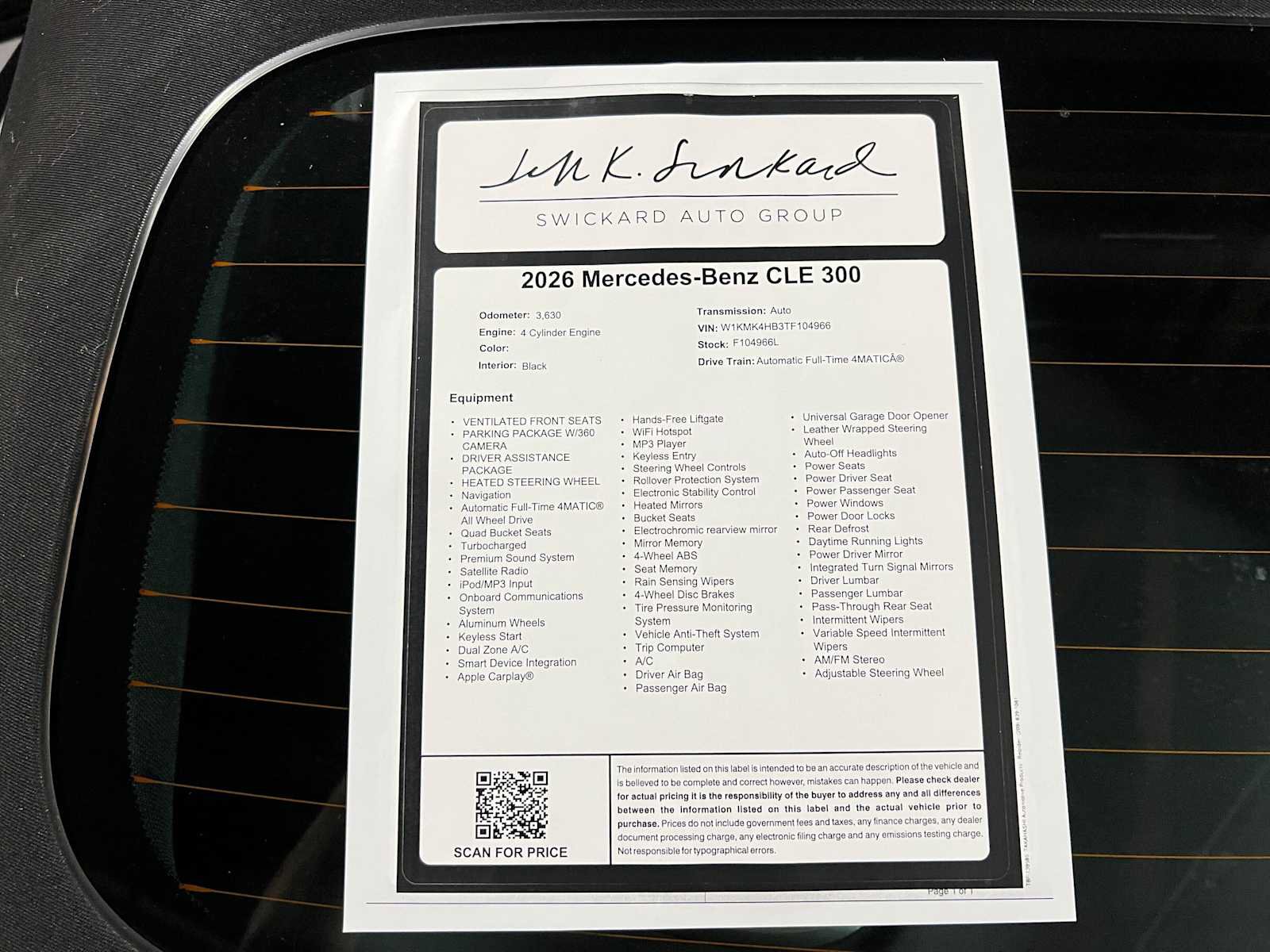 Used 2026 Mercedes-Benz CLE 300 4MATIC Cabriolet image 46