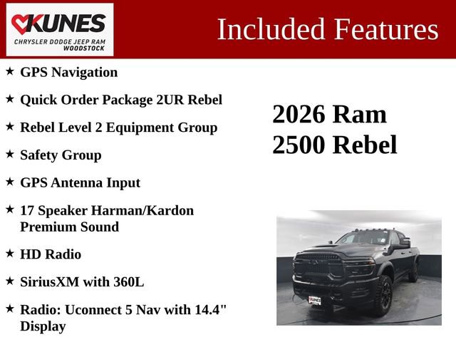 New 2026 RAM 2500 Rebel w/ Rebel Level 2 Equipment Group image 3