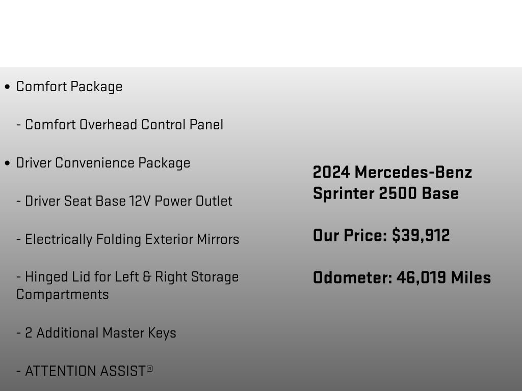 Used 2024 Mercedes-Benz Sprinter 2500 image 6