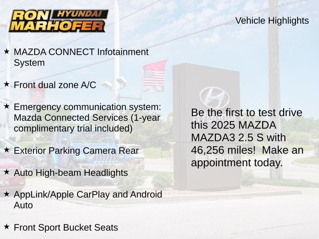 Used 2025 MAZDA MAZDA3 s FWD image 2
