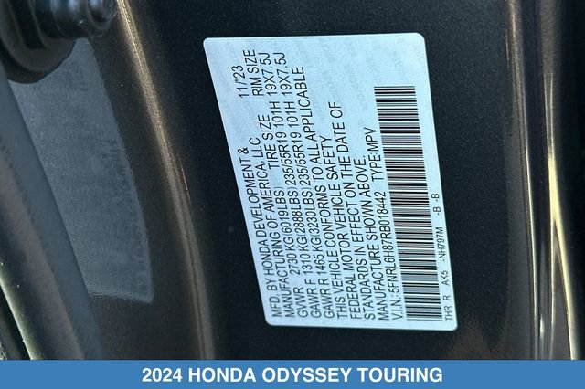 Certified 2024 Honda Odyssey Touring image 36