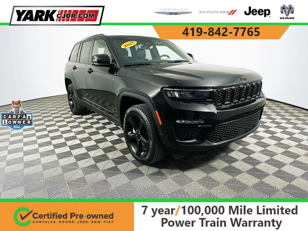Certified 2025 Jeep Grand Cherokee Limited w/ Luxury Tech Group II image 1