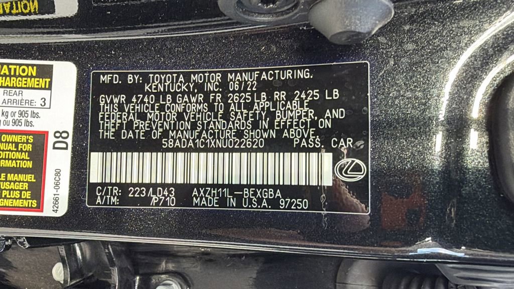 Used 2022 Lexus ES 300h w/ Premium Package image 33