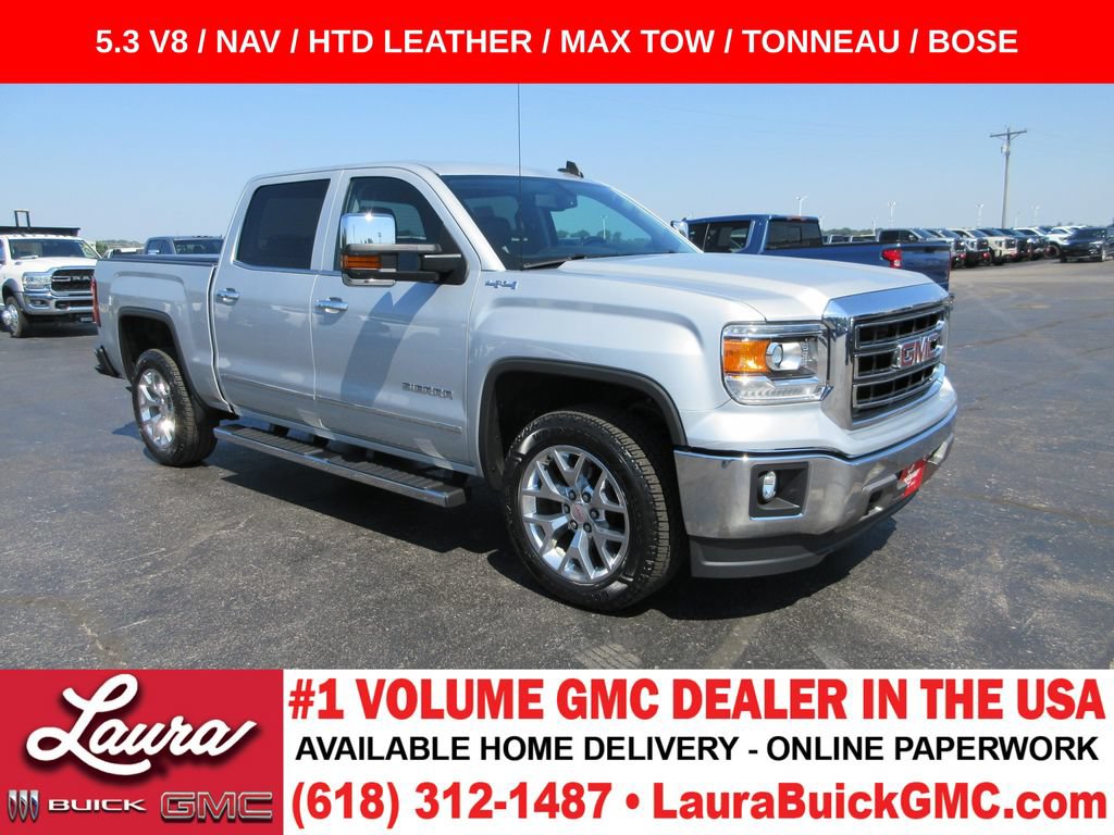 Used 2015 GMC Sierra 1500 SLT w/ SLT Crew Cab Value Package AWD/4WD image 1