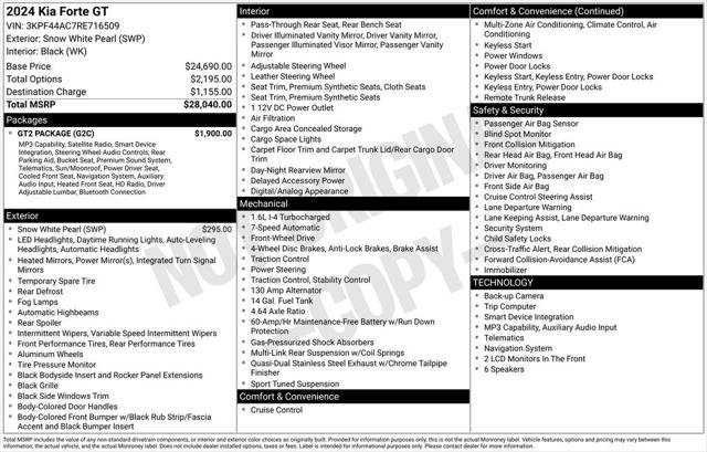 Used 2024 Kia Forte GT w/ GT2 Package FWD video 1