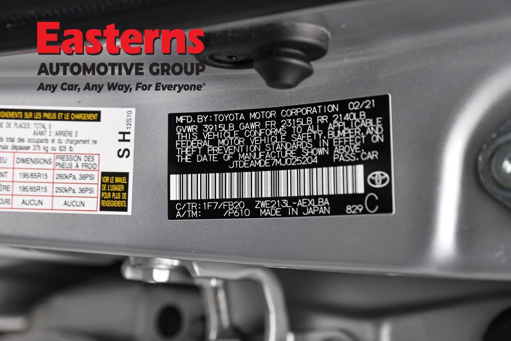 Used 2021 Toyota Corolla LE w/ Carpet Mat Package (TMS) image 34