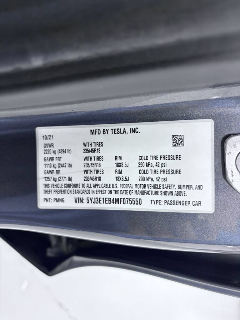 Used 2021 Tesla Model 3 Long Range AWD/4WD image 24