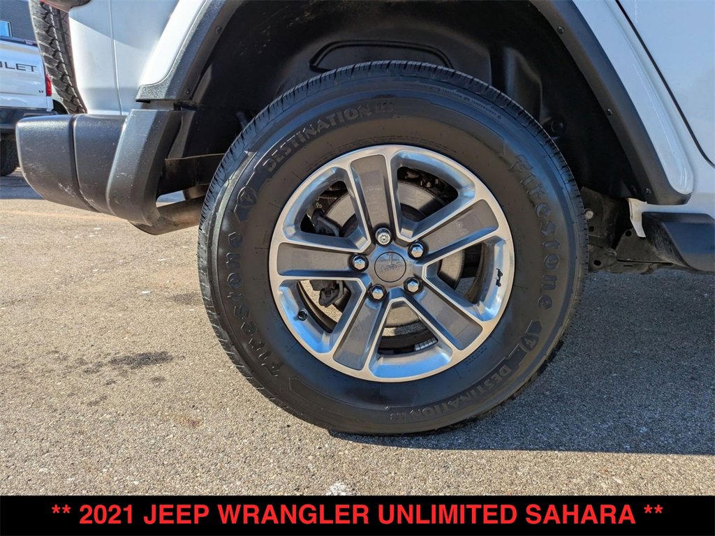 Used 2021 Jeep Wrangler Unlimited Sahara w/ Uconnect 4C Nav & Sound Group image 31