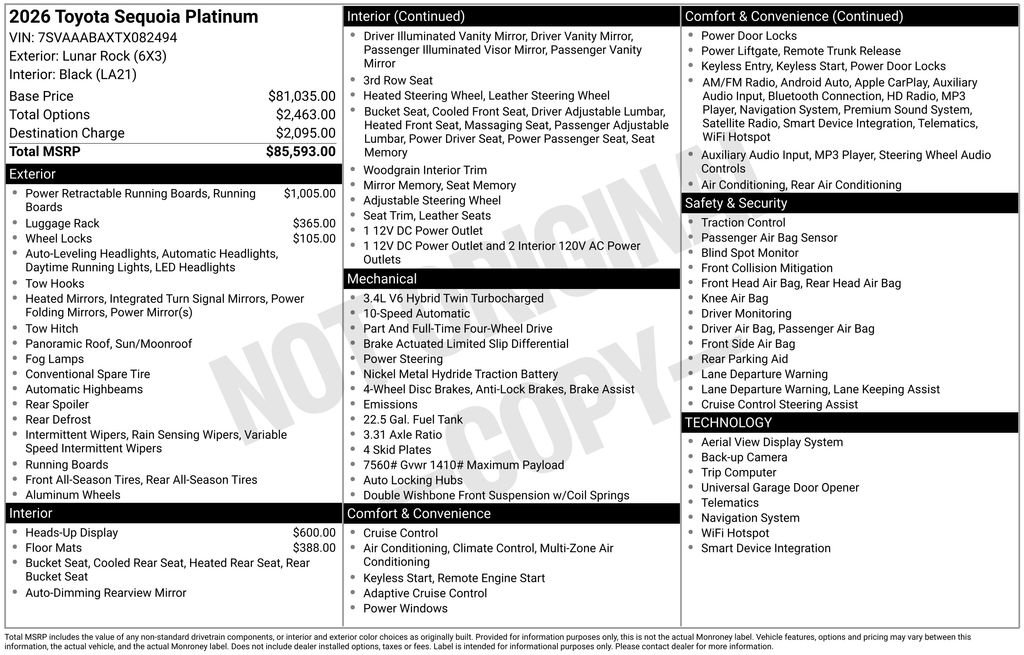 Used 2026 Toyota Sequoia Platinum image 34