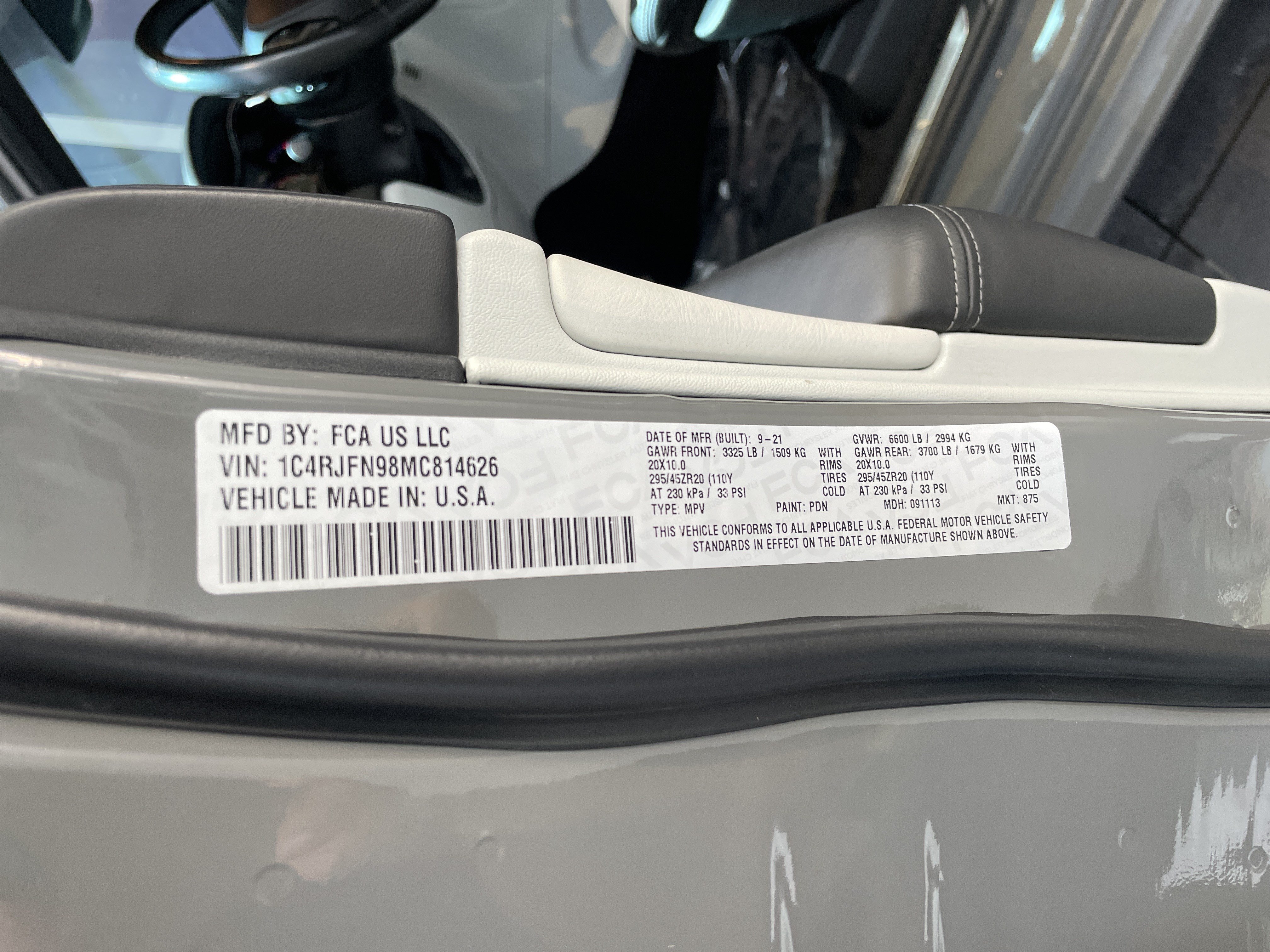 Used 2021 Jeep Grand Cherokee Trackhawk AWD/4WD image 45