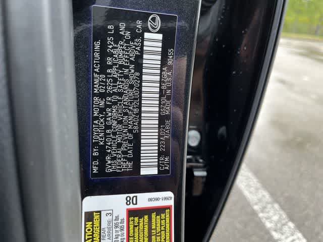 Used 2020 Lexus ES 350 w/ Premium Package FWD image 30
