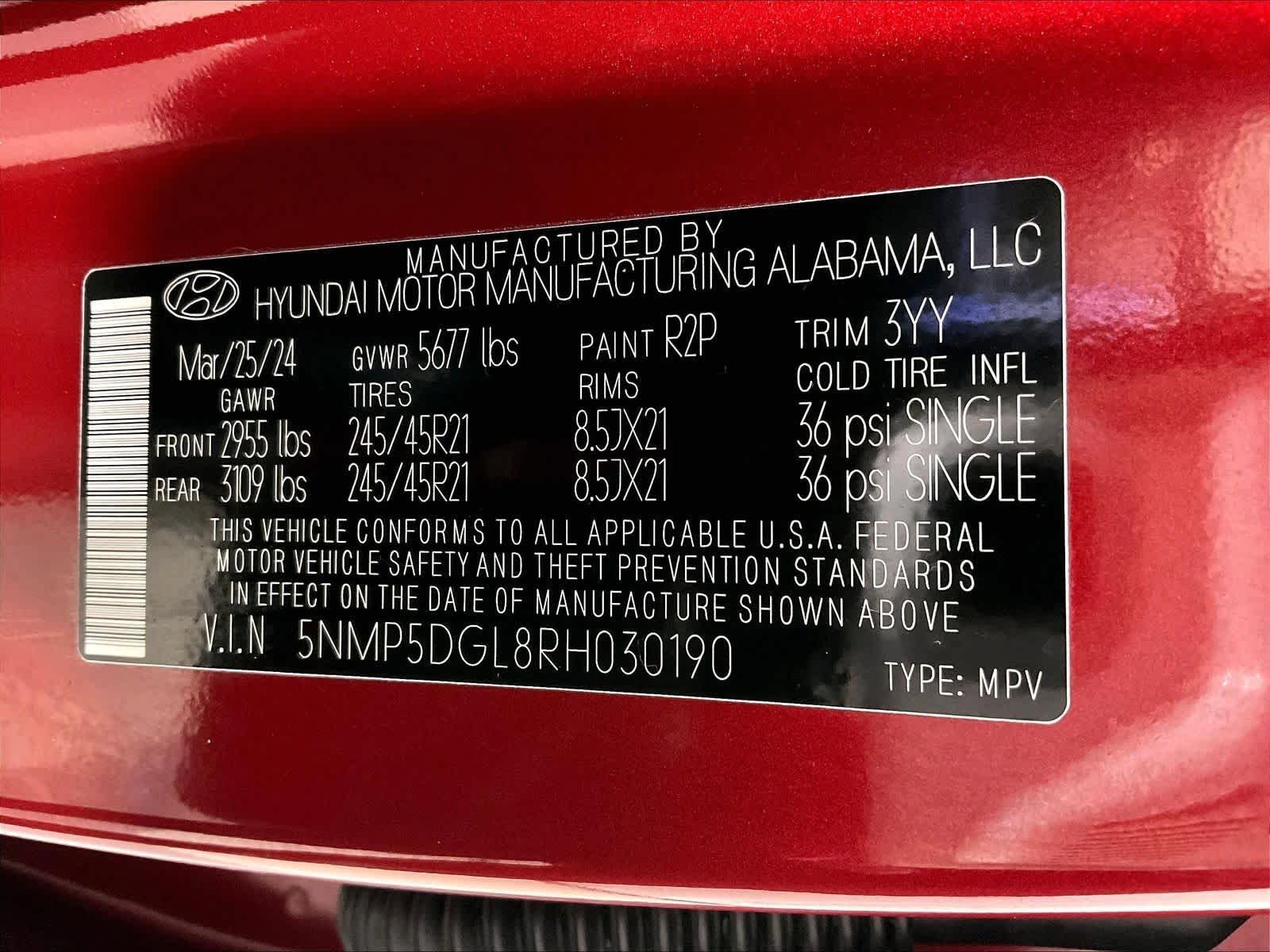 Used 2024 Hyundai Santa Fe Calligraphy AWD/4WD image 37