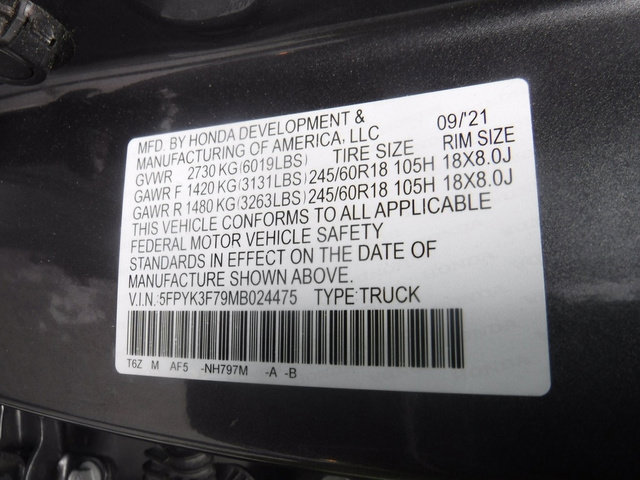 Used 2021 Honda Ridgeline RTL-E image 43