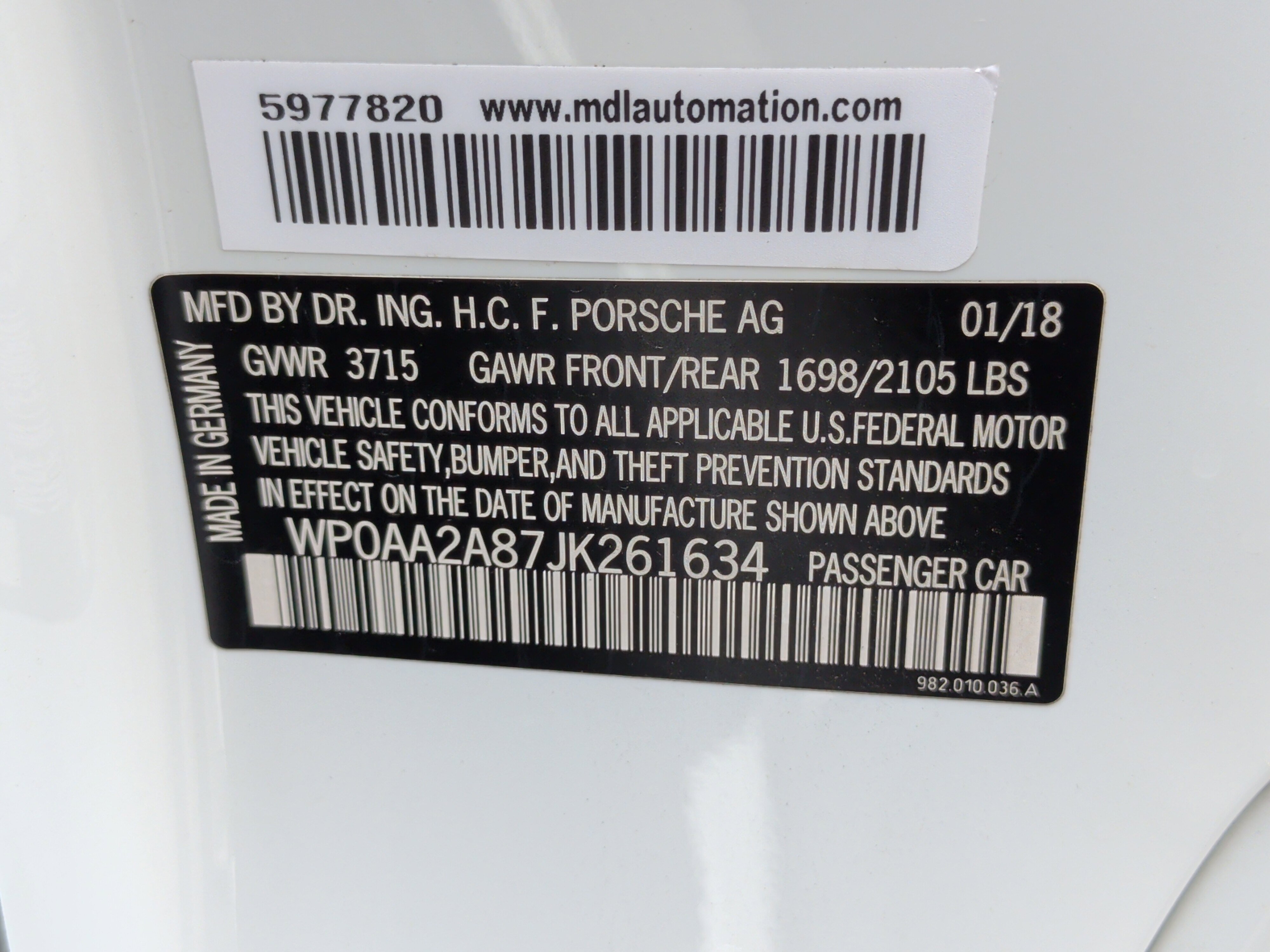 Used 2018 Porsche 718 Cayman RWD image 36