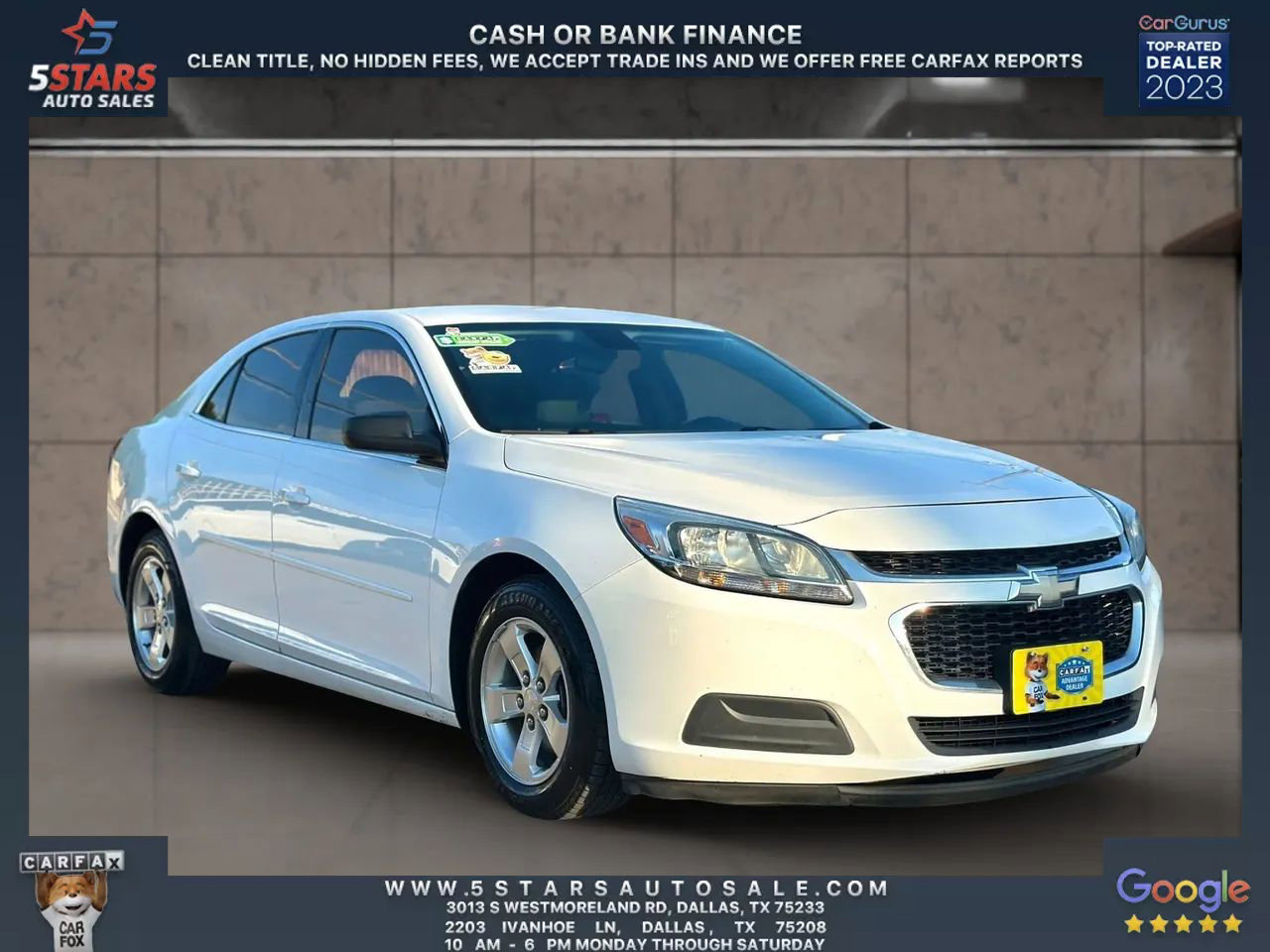 Used 2015 Chevrolet Malibu LS w/ Protection Package