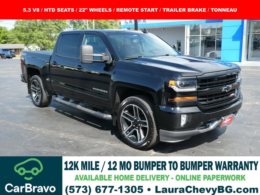 Certified 2017 Chevrolet Silverado 1500 LT w/ LPO, Black Pack AWD/4WD image 1