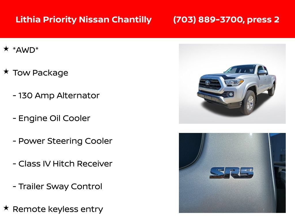 Used 2017 Toyota Tacoma SR5 AWD/4WD image 6