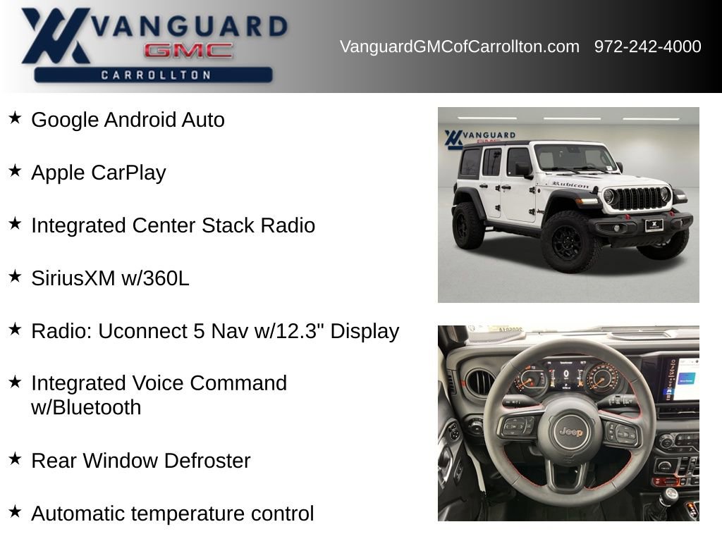 Used 2024 Jeep Wrangler Unlimited Rubicon w/ Technology Group image 12