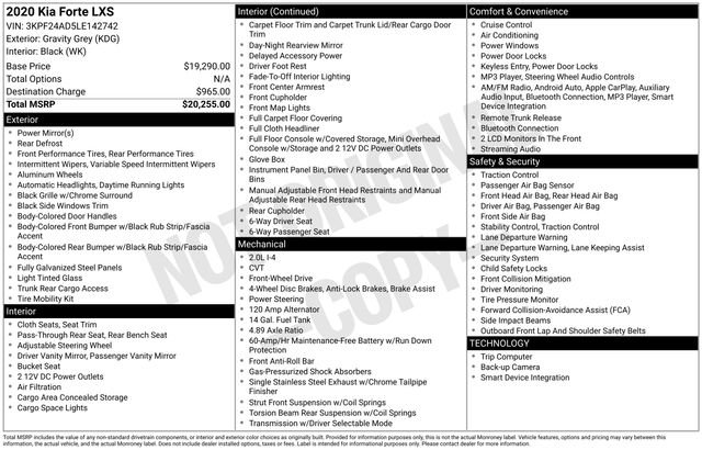 Used 2020 Kia Forte LXS FWD image 23