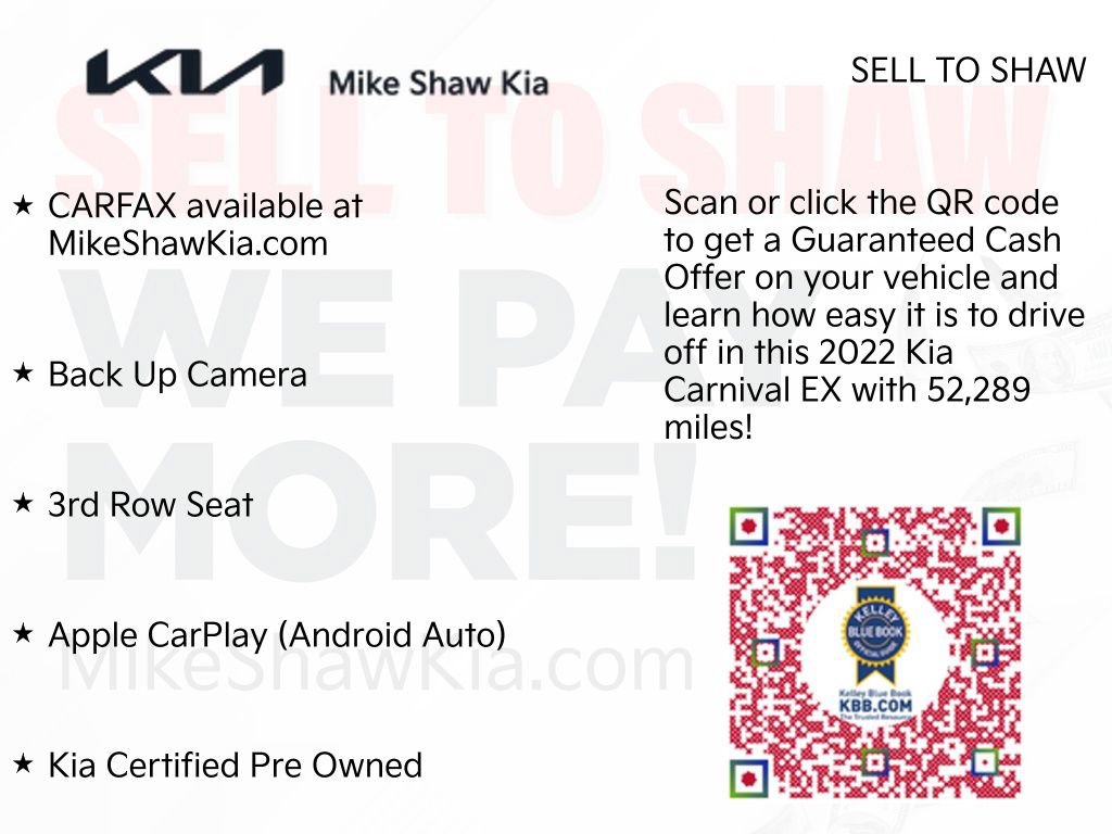 Certified 2022 Kia Carnival EX image 13