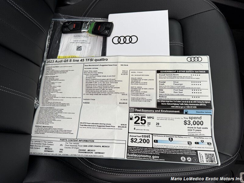 Used 2023 Audi Q5 2.0T Premium Plus w/ Premium Plus Package AWD/4WD image 65
