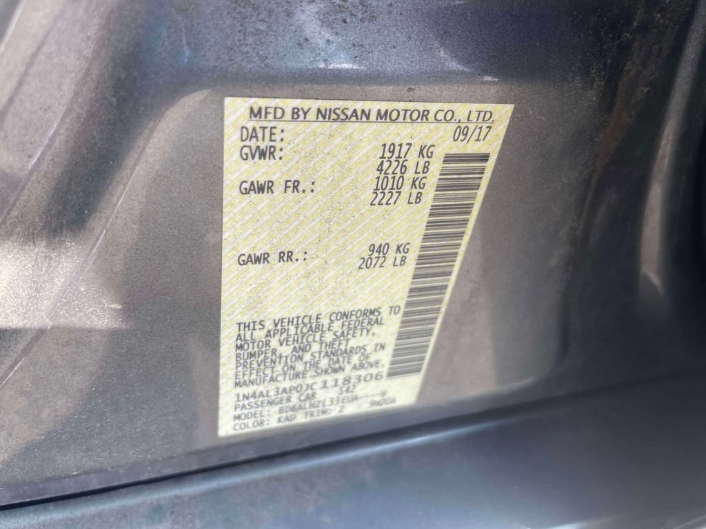 Used 2018 Nissan Altima 2.5 SR w/ Interior Lighting Package FWD image 18