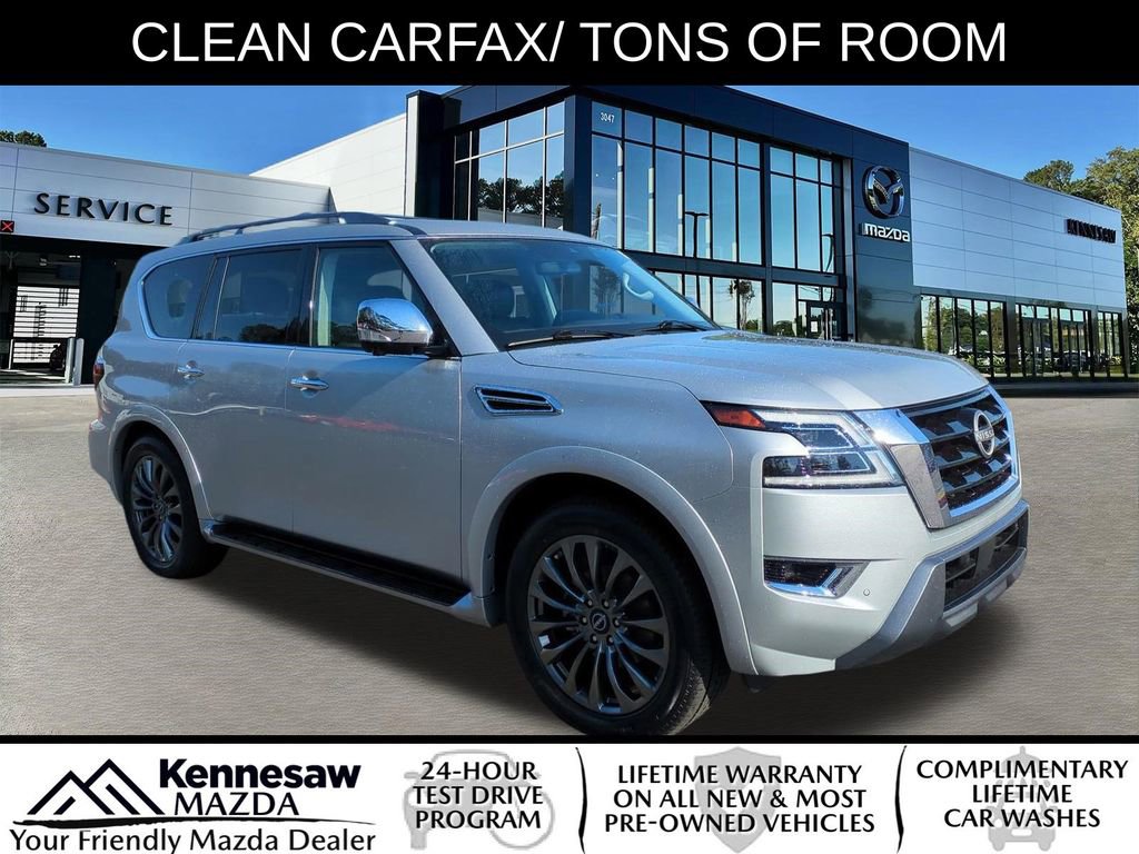 Used 2023 Nissan Armada Platinum w/ Captain's Chairs Package image 1