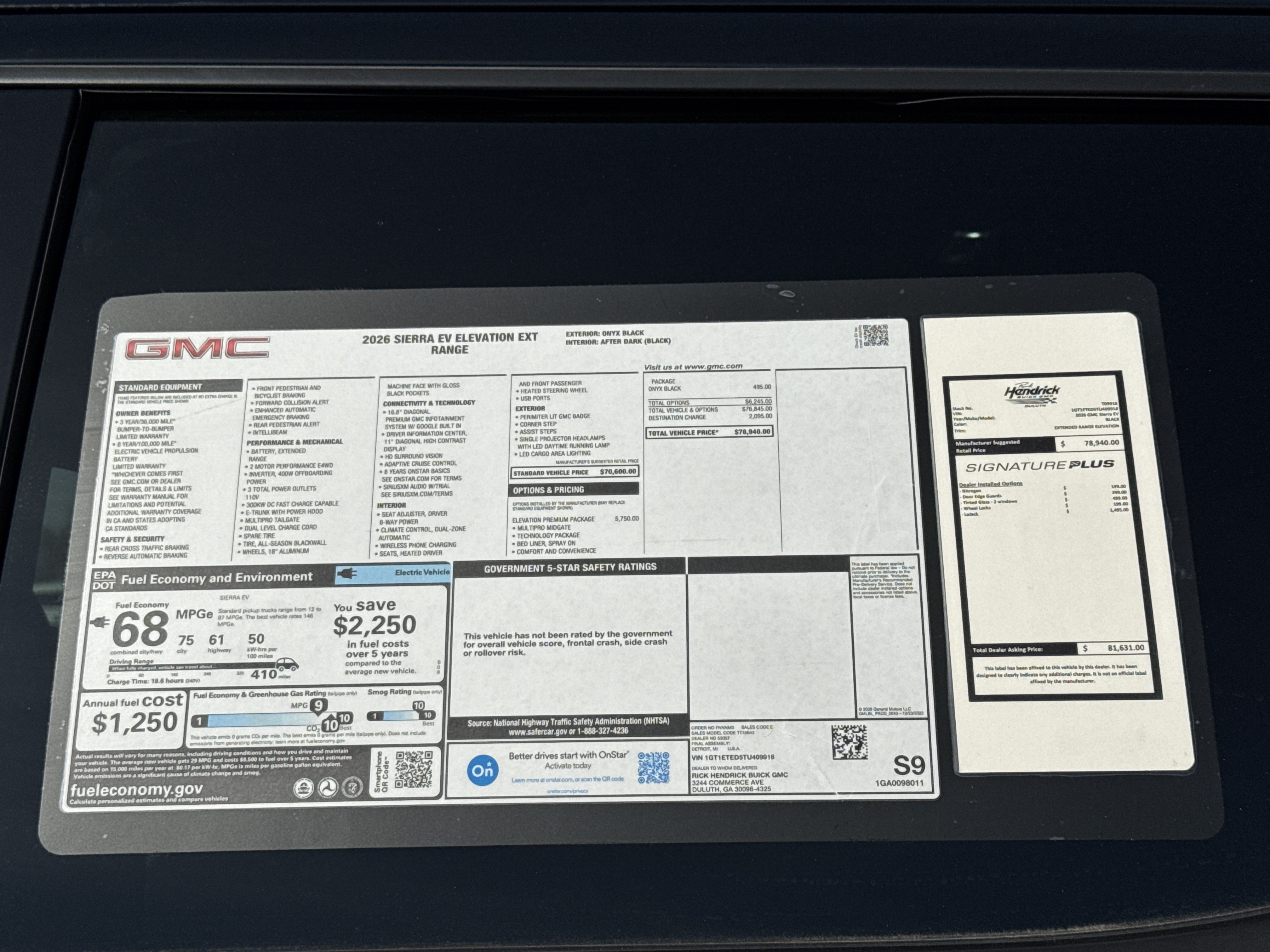 New 2026 GMC Sierra EV Elevation w/ Premium Package AWD/4WD image 35