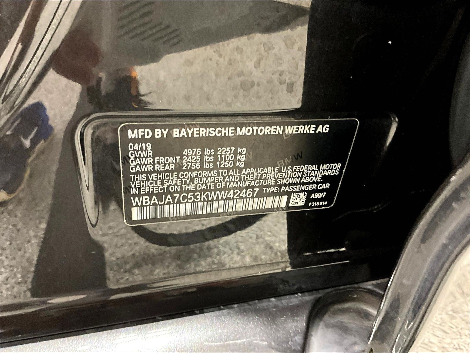 Used 2019 BMW 530i xDrive w/ Executive Package AWD/4WD image 19