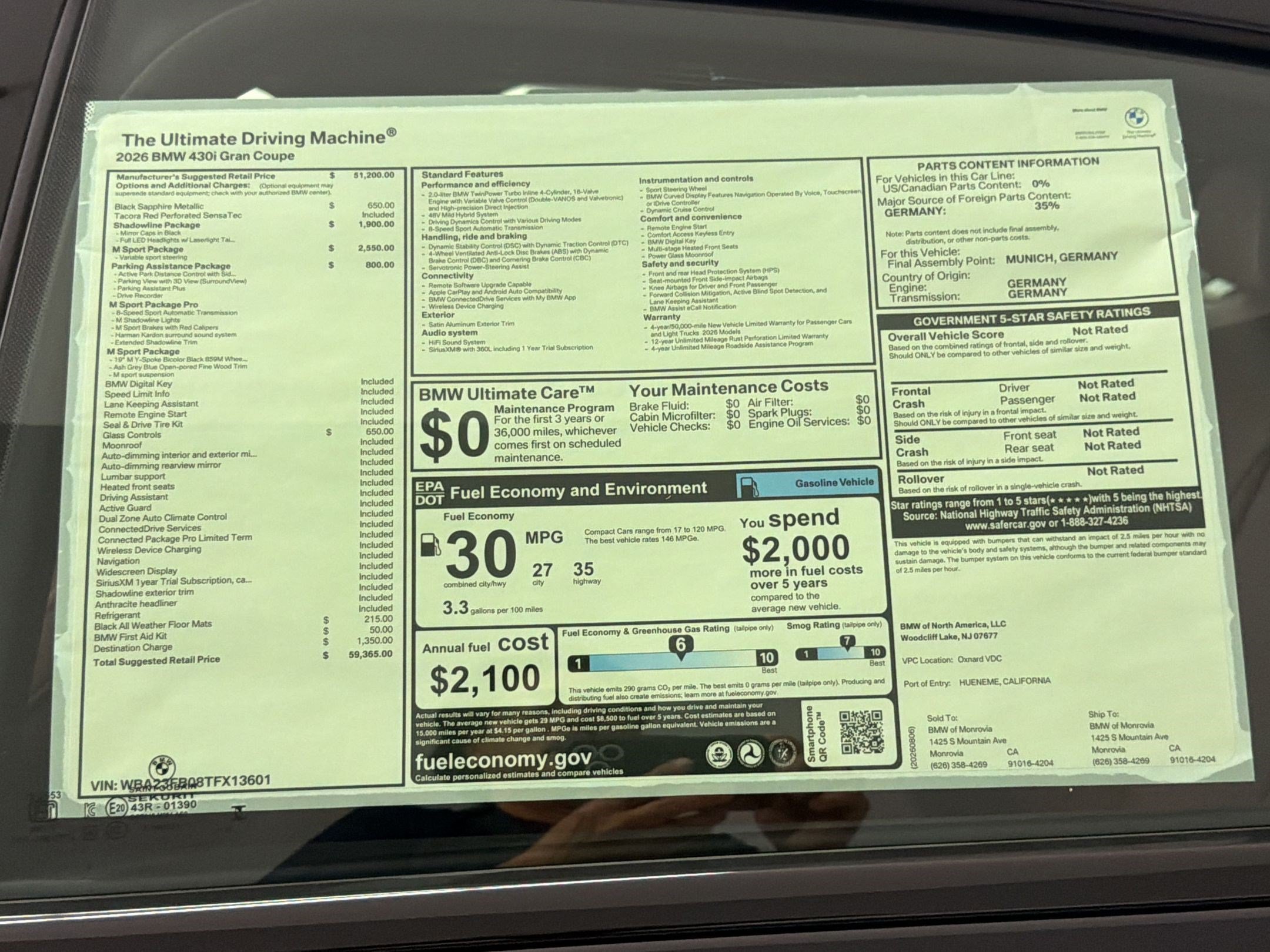 New 2026 BMW 430i w/ M Sport Package RWD image 32