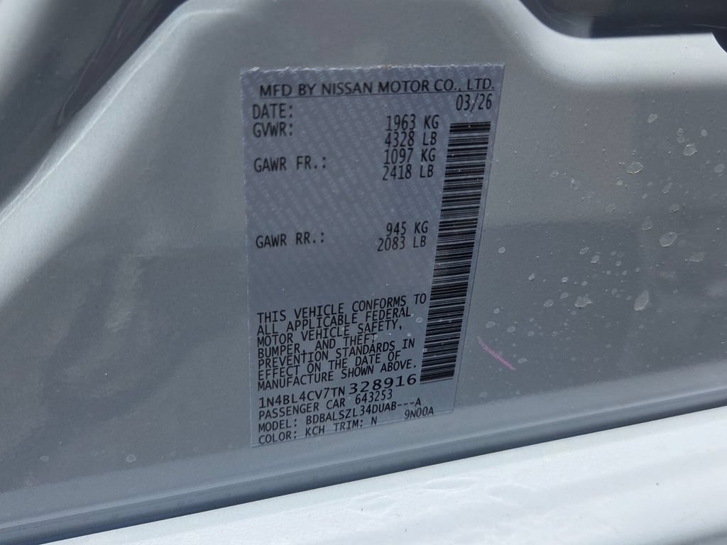 New 2026 Nissan Altima 2.5 SR w/ SR Premium Package FWD image 4