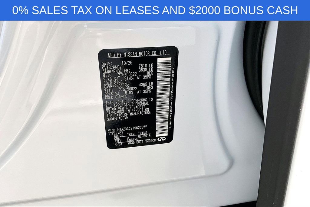 New 2026 INFINITI QX80 Autograph w/ Premium Cargo Package image 23