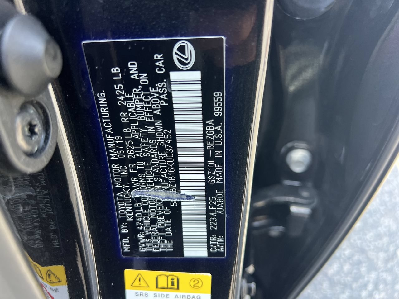 Used 2019 Lexus ES 350 F Sport w/ Accessory Package 2 FWD image 36