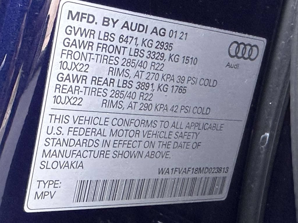 Used 2021 Audi Q8 Prestige AWD/4WD image 35