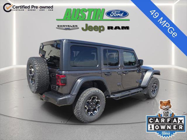 Certified 2021 Jeep Wrangler Unlimited Rubicon 4xe w/ Dual Top Group AWD/4WD image 5